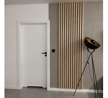 3D decorative slats, wooden strips for walls, ceiling, or partition wall (28x37 mm) (sonoma oak)
