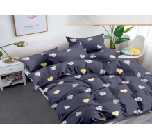 Bedding set 200x220, 4 parts, heart
