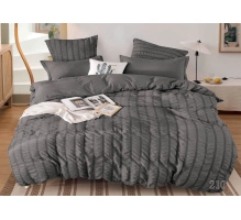 Posteljnina 160x200, 3 delna, temno siva