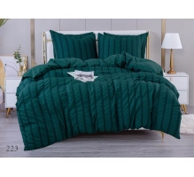 Posteljnina DESSY 160x200, 3 delna, temno zelena