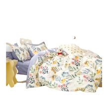 Posteljnina 200x220, LILA, 3 delna