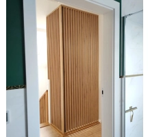 DYI Wooden partition wall (oak wotan)