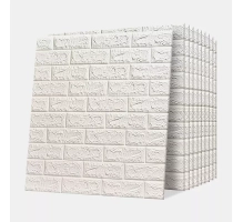 3D samoljepljive tapete naljepnice koje izgledaju kao cigla 3,5 mm (bijele) (10 komada / 5,39 m2)
