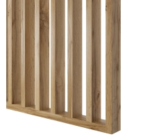 DYI Wooden partition wall (oak wotan)