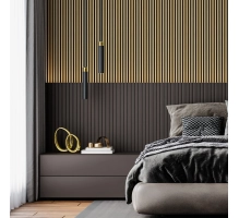 3D Lamella falburkolat, MDF (arany metálos) 16x28mm