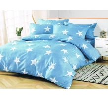 Bedding set 220x200cm, modra,3 parts