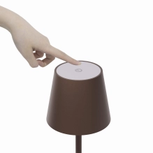 Stolna lampa za restorane, SMEĐA, s baterijom, punjiva, 3600 mAh