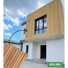 Fasadni panel, imitacija drveta, SIBIRSKI ARIŠ, 120x50x2 cm, stiropor (0,60 m²)