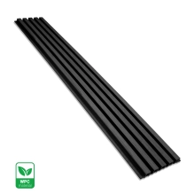 WPC fasadni panel BLACK TWIX MINI, 5 letvica, 217x2900 mm, brušena tekstura
