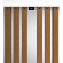 U-shaped bracket for wooden brise-soleil slats, for concealed mounting, galvanized steel, 87x37 mm