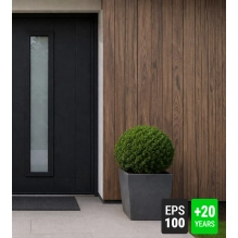Fasadna ploča, imitacija drveta, SMEĐA, 120x50x2 cm, stiropor (0.60 m²)