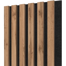 Zidni panel od lamela, zidne obloge, akustičan, hrast wotan, 28x275cm