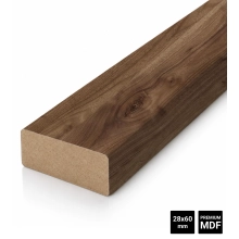 Drvene letvice za pregradni zid (28x60mm) (orah)