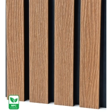 WPC fasadni panel TEAK/ČRNA, 219x2900 mm, valovita tekstura, half co-extrusion (0,63 m²)