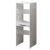 Cabinet for washing machine and dryer, with pull-out shelf, white