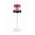 Table lamp for restaurants, CROATIA FLAG design, rechargeable, 3600 mAh battery