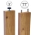 Adjustable legs set for wooden slats (10 legs + 20 ceiling pins), for standalone mounting, no drilling required