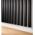 3D decorative slats, wooden strips for walls, ceiling, or partition wall (28x37 mm) (black)