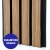 WPC facade panel TEAK/BLACK, GRAIN texture 2K26, 219x2900 mm, dual color (0.63 m²)