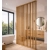 Wooden partition wall ready for assembly, oak wotan, 51cm (7 slats)