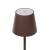 Asztali lámpa éttermekhez, BARNA, akkumulátoros, újratölthető, 3600 mAh