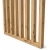 Pregradni zid od letvica spremljen za montažu, hrast rustik, 51cm (7 lamele)