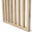 Pregradni zid od letvica spremljen za montažu, hrast sonoma, 51cm (7 lamele)