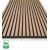 WPC facade panel TWIX SLIM, LIGHT OAK with black joints, 6 slim slats (0.64 m²)