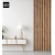 3D decorative slats, wooden strips for walls, ceiling, or partition wall (28x37 mm) (light walnut)