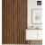 3D decorative slats, wooden strips for walls, ceiling, or partition wall (28x37 mm) (light walnut)