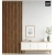 3D decorative slats, wooden strips for walls, ceiling, or partition wall (28x37 mm) (light walnut)