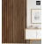 3D decorative slats, wooden strips for walls, ceiling, or partition wall (28x37 mm) (walnut)