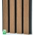 WPC facade panel TEAK/BLACK, BRUSHED texture, 219x2900 mm, dual color (0.63 m²)
