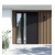 WPC facade panel TEAK/BLACK, BRUSHED texture, 219x2900 mm, dual color (0.63 m²)