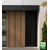WPC facade panel TEAK/BLACK, GRAIN texture 2K26, 219x2900 mm, dual color (0.63 m²)