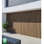 WPC facade panel TEAK/BLACK, BRUSHED texture, 219x2900 mm, dual color (0.63 m²)