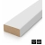 Decorative 3D wall wood slat, MDF, for wall or partition walls (28x60mm) (oak)