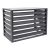 Outdoor cover for heat pump, anthracite, 110x80x60 cm
