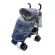 Otroški voziček + dežnik, držalo za skodelico in torba, moder
