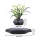 Black floating levitation planter, Bonsai, 360°