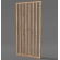 Pregradni zid od letvica spremljen za montažu, hrast rustik, 51cm (7 lamele)