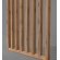 Wooden partition wall ready for assembly, oak wotan, 51cm (7 slats)