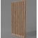 Wooden partition wall ready for assembly, oak wotan, 51cm (7 slats)