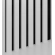 Decorative wooden acoustic wall panel, white matte, 28x275cm (0.77 m²)