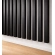 3D decorative slats, wooden strips for walls, ceiling, or partition wall (28x37 mm) (black)
