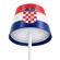 Table lamp for restaurants, CROATIA FLAG design, rechargeable, 3600 mAh battery