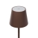 Asztali lámpa éttermekhez, BARNA, akkumulátoros, újratölthető, 3600 mAh