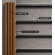 WPC facade panel TEAK/BLACK, GRAIN texture 2K26, 219x2900 mm, dual color (0.63 m²)