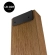 Metal fixing profile for WPC batten LT-04A, L shape, BLACK