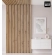 3D decorative wood wall slat, MDF (oak artisan) 1.6x3cm